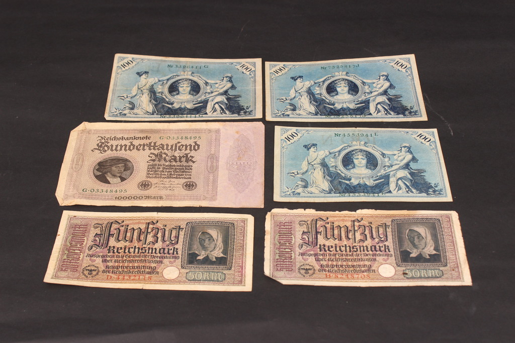 Банкноты Германской Империи (Рейхсмарки).