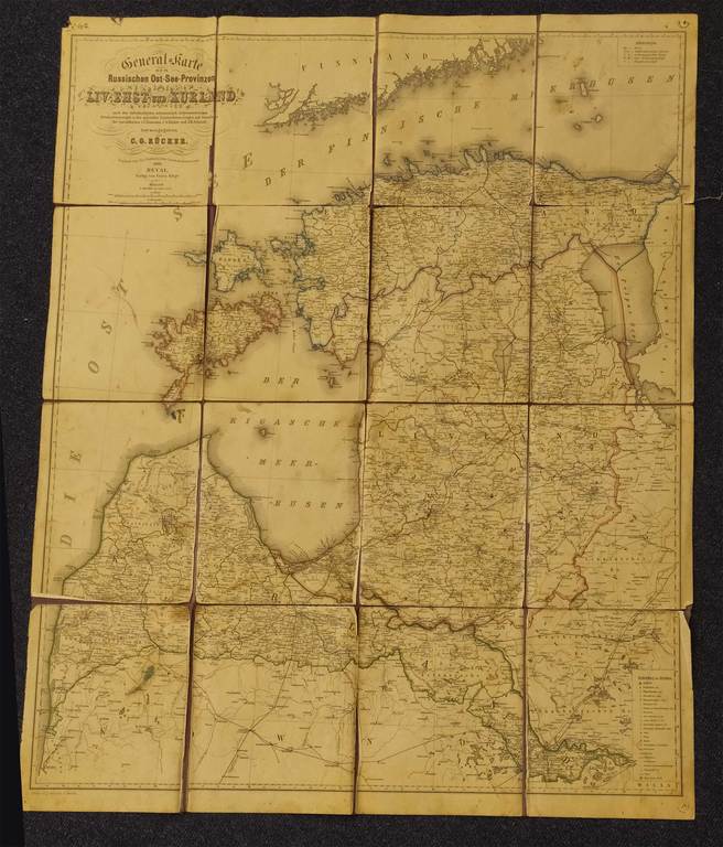 Карта Ливонии и Курземе