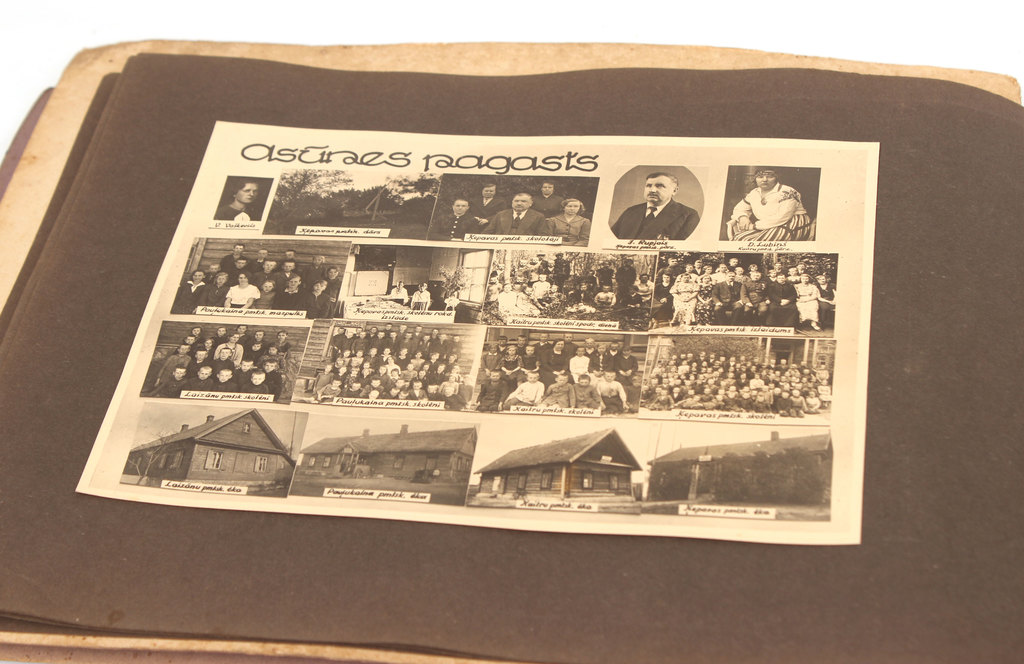 Daugavpils apriņķa skolu albums ar 42 fotografijām