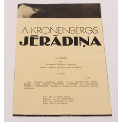 Booklet A.Kronenberg's 