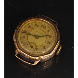 Golden watch without strap 