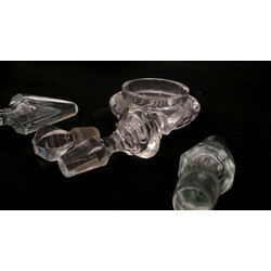 Various glass corks for decanters (5 pcs.)