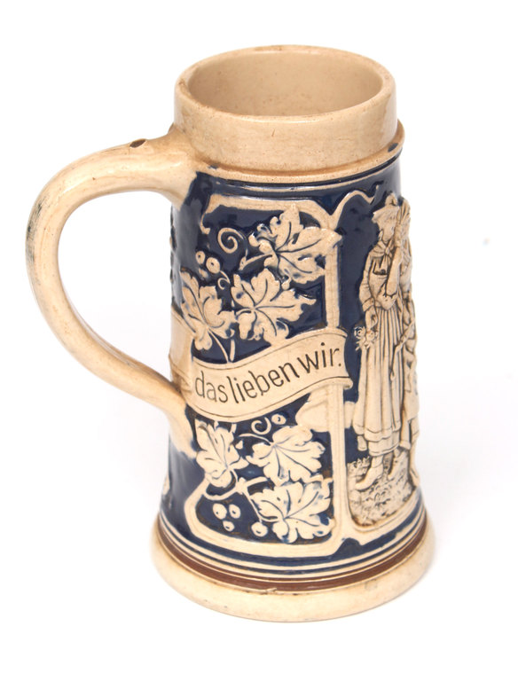 Faience beer cup