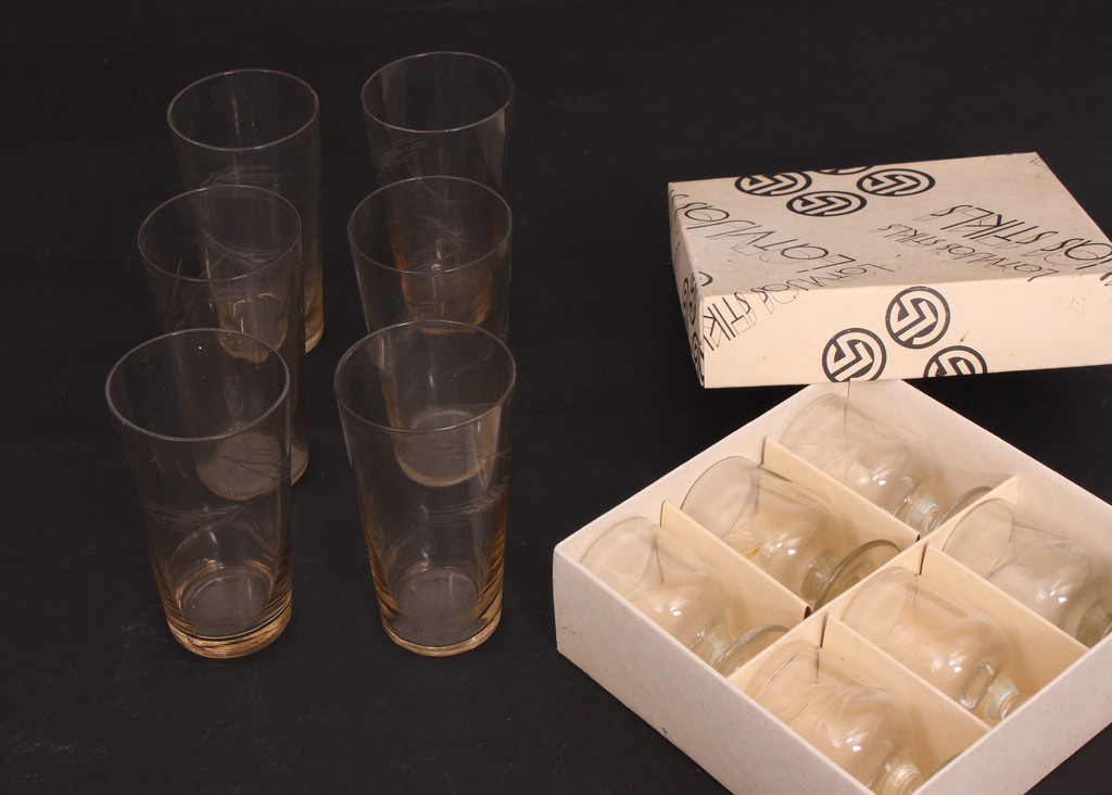 Sets of two kind of glasses (6 + 6 pcs.)