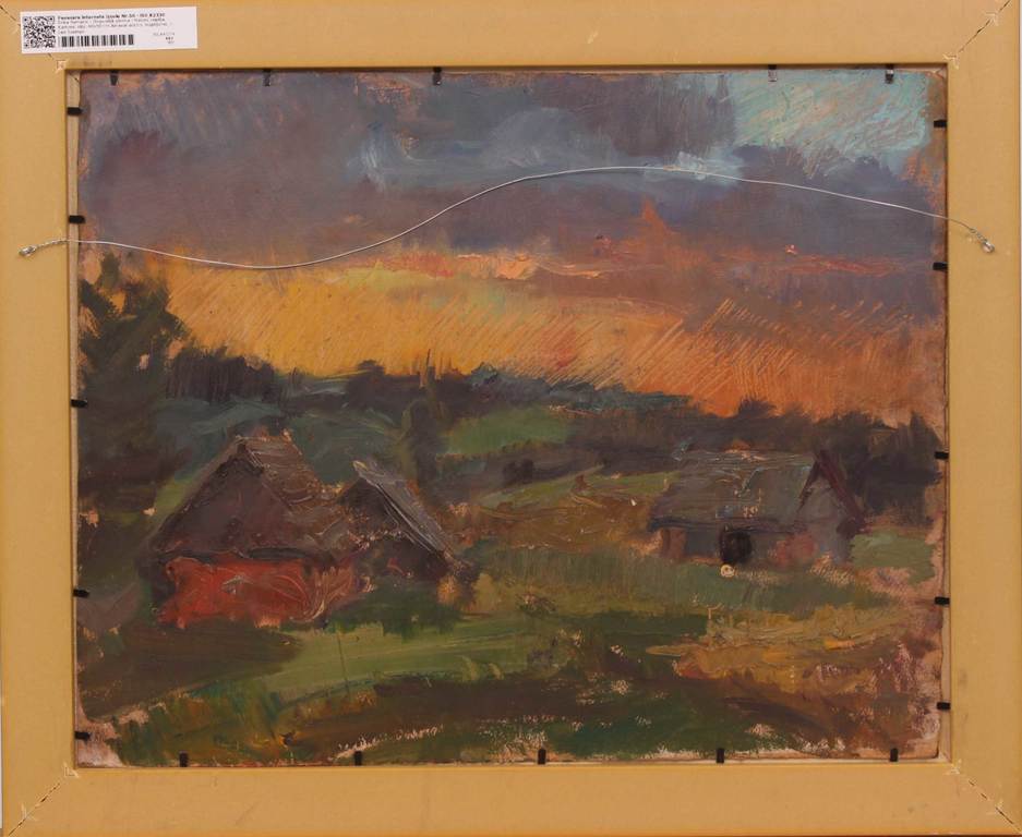 Two sided painting - Baker, landscape
