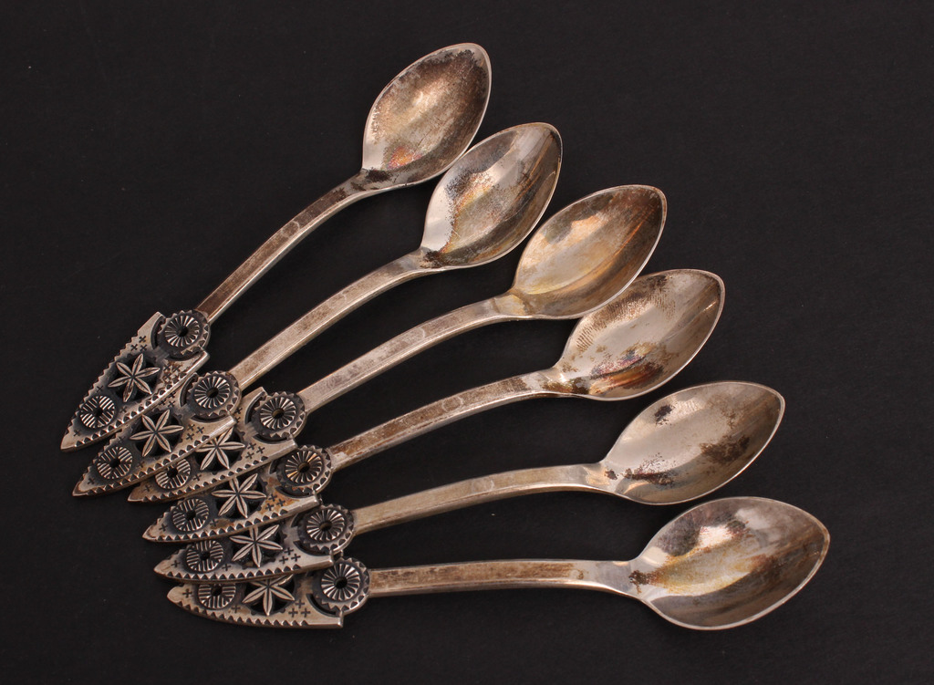 Silver teaspoons 6 pcs.