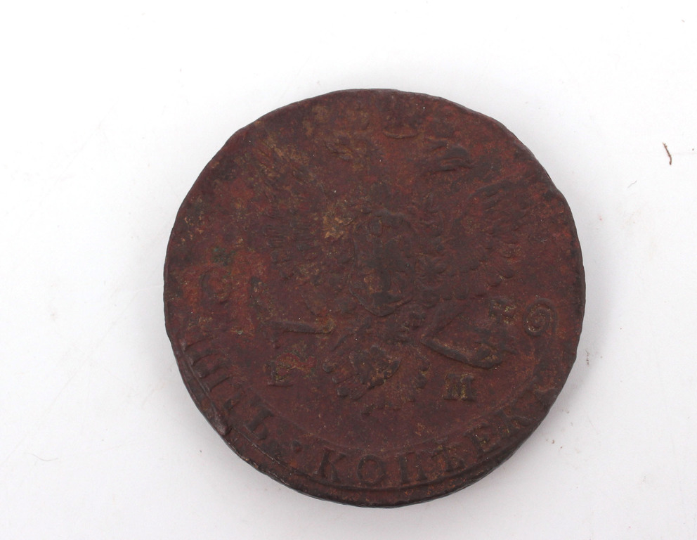 Year 1779 Five kopeck coin LM