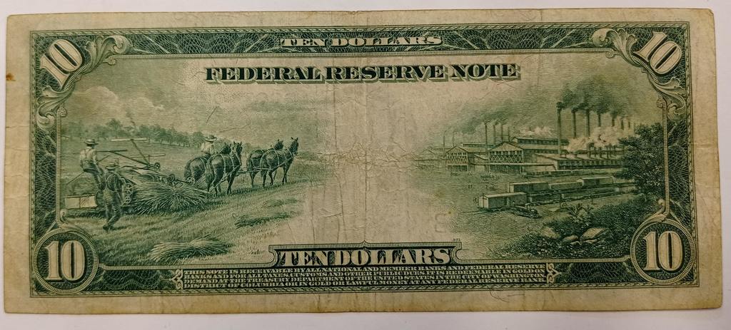 Desmit dolāru banknote