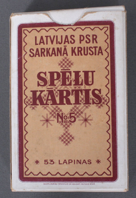 Latvijas Sarkanā krusta Spēļu kārtis No.5