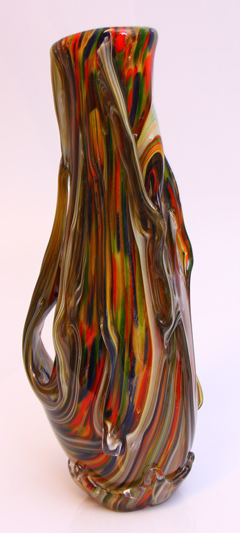 Krāsaina Murano stikla vāze