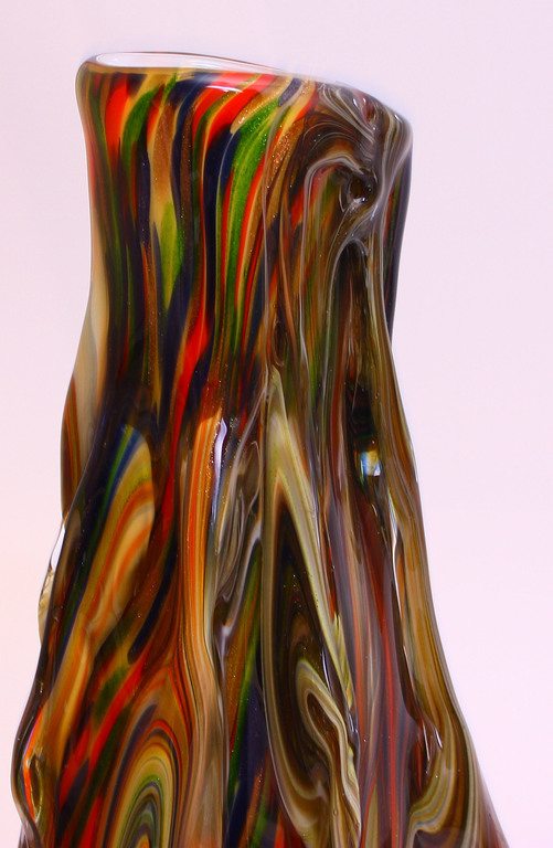 Colored Murano glass vase