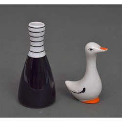 Porcelain Vase and figurine Duck