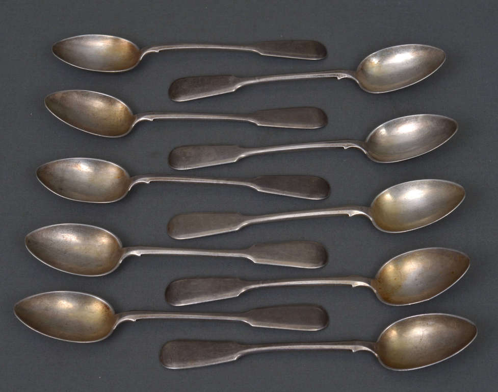 Silver spoons 10 pcs
