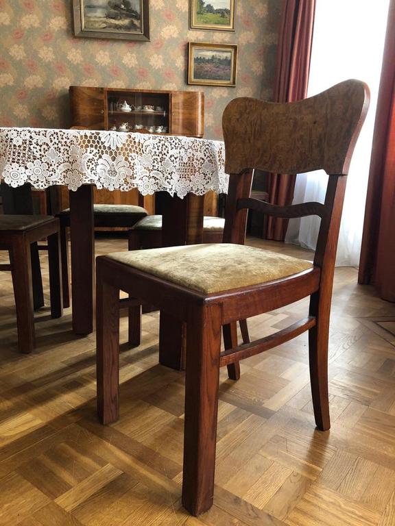 Buffet, table, 6 chairs