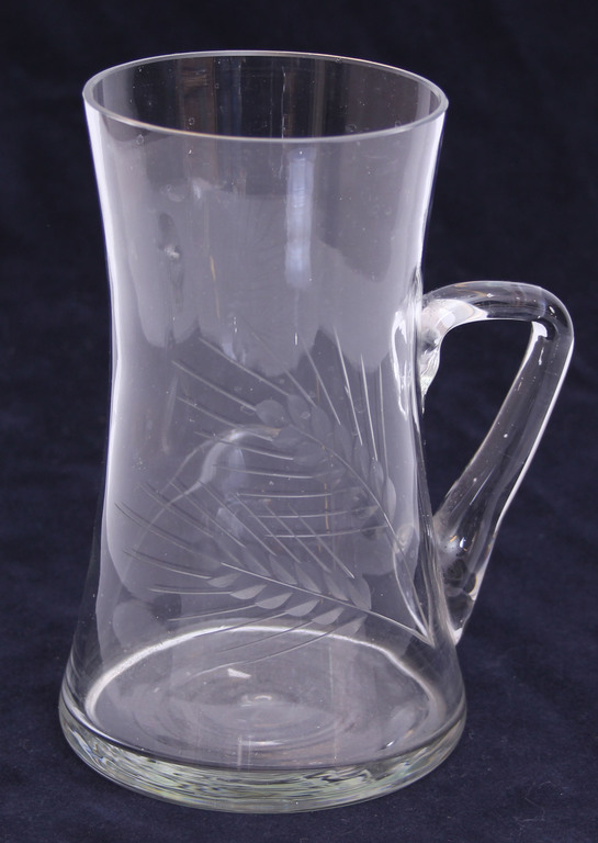 Glass beer cup