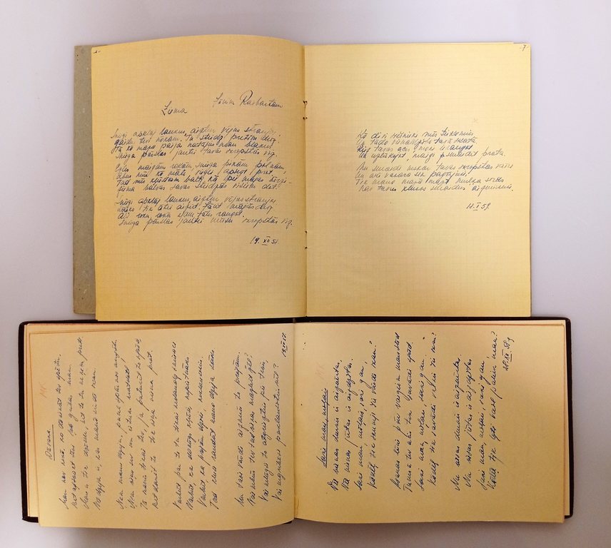 Aira Kalme handwritten poetry notebooks