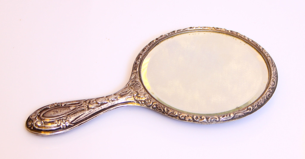 Mirror in silver frame