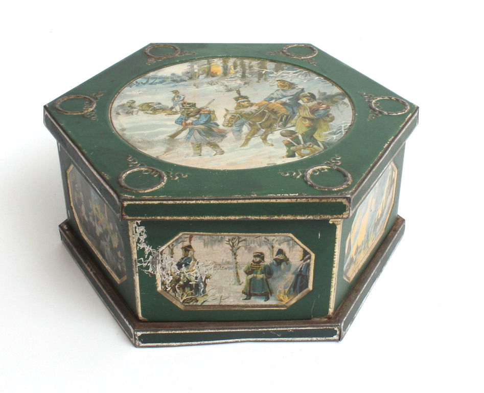Candy box with historical views