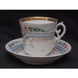 Porcelain cup with saucer
