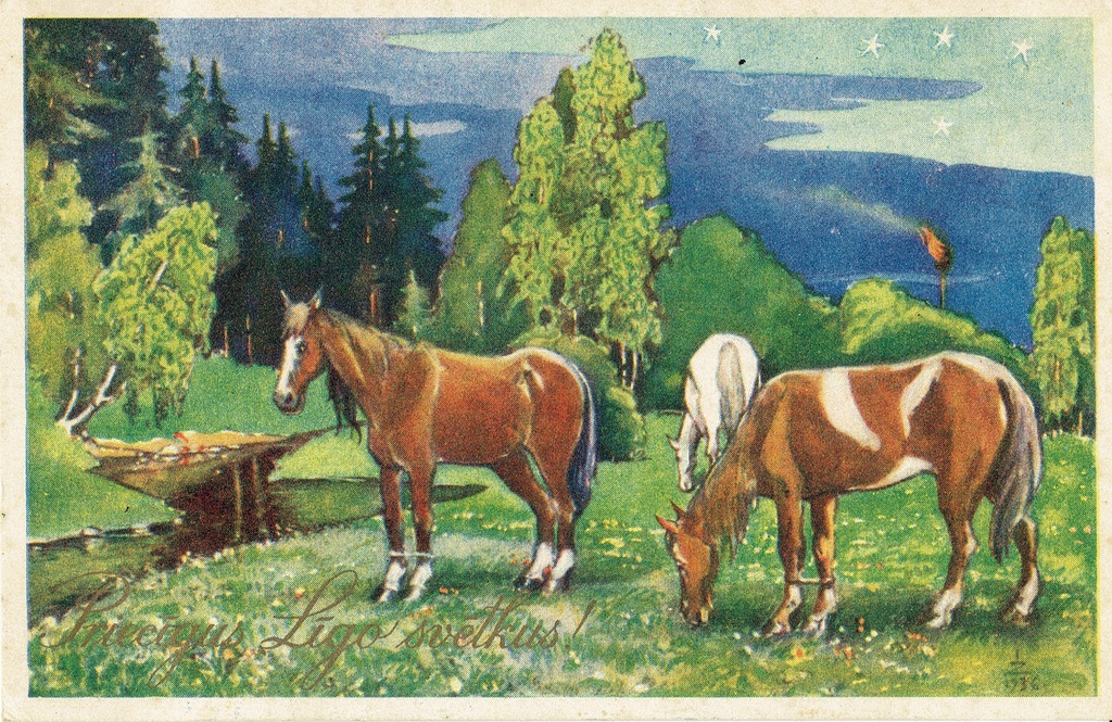 Postcard with a poem  