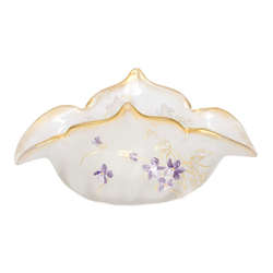 Art Nouveau style decorative glass bowl