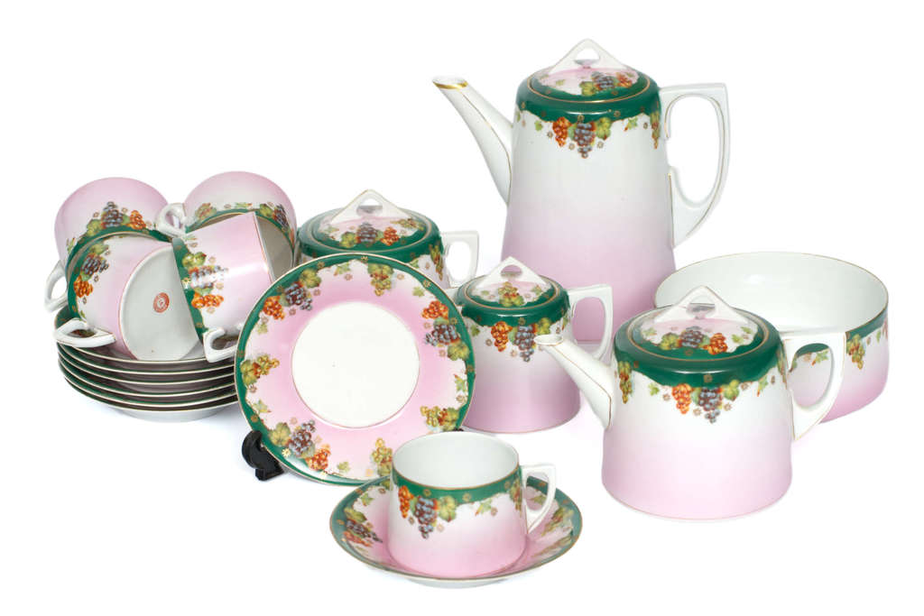 Kuznetsov porcelain tea-coffe set for five persons