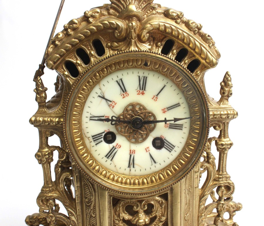 Bronze mantel clock