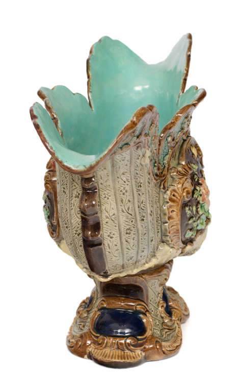 Vase made from majolica