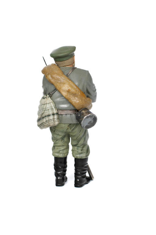 Soldier figurine carved from various precious stones