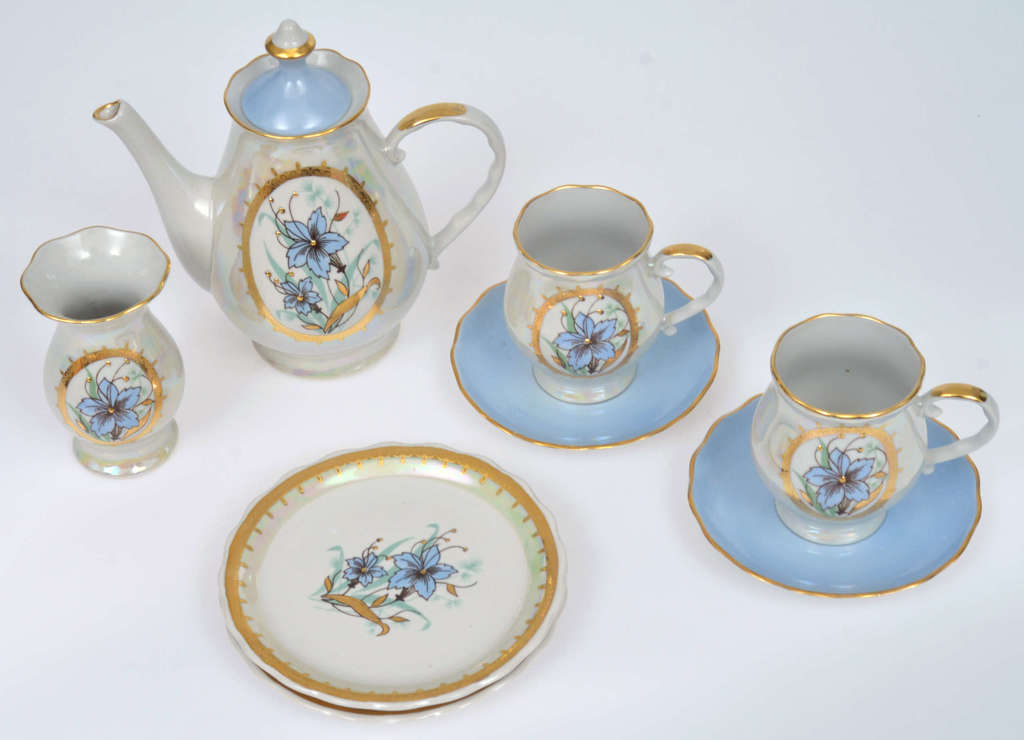 Porcelain set for two people