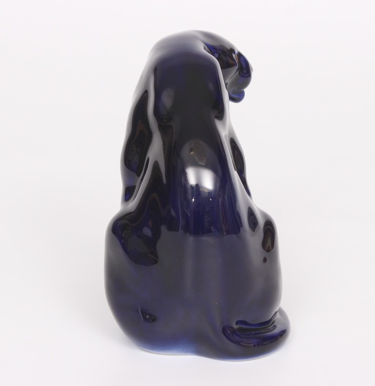 Blue cobalt figurine 