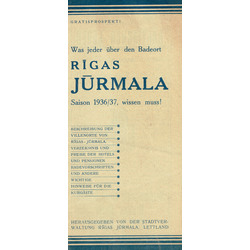 Рекламный буклет о Риге, Юрмале