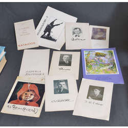 Selection of artists' booklets (10 pcs.)