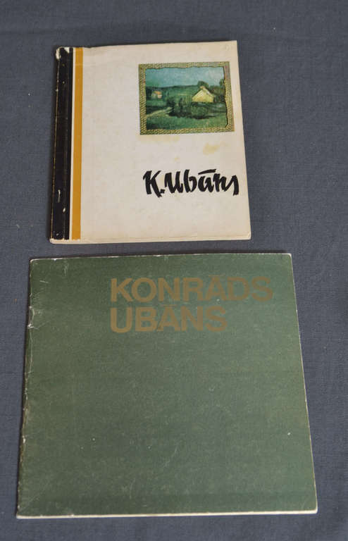 Konrāda Ubāna mākslas darbu katalogi (2 gab.)