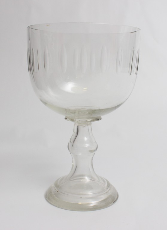 Large decorative glass cup