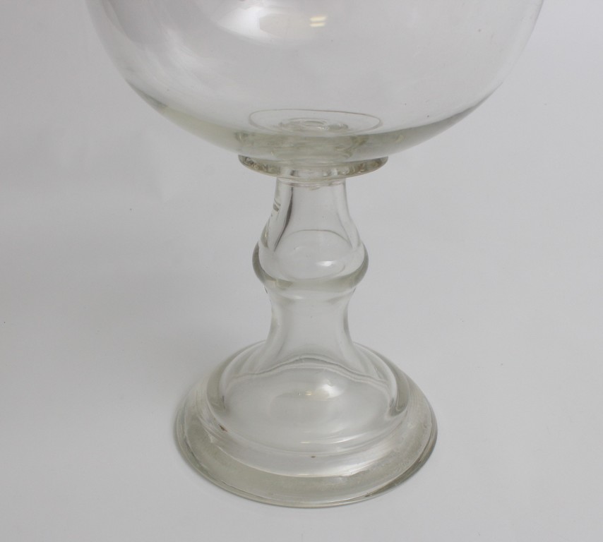 Large decorative glass cup