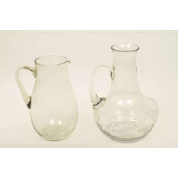 Two glass jugs