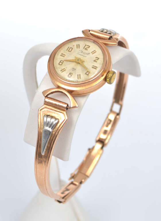 Gold women's watch 