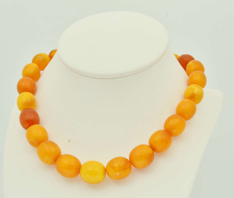 Natural Baltic amber beads, 42.14 g