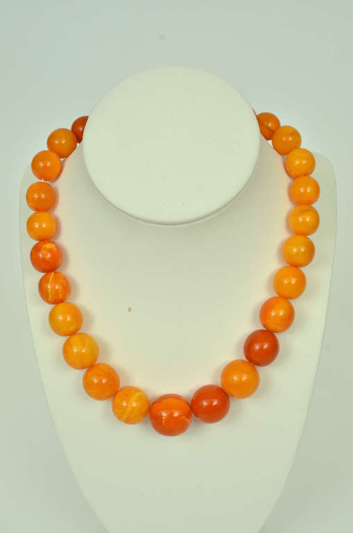 Natural Baltic amber beads, 54.70g