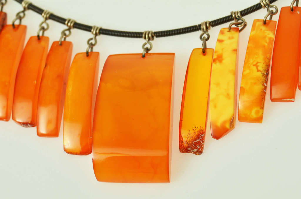 Natural Baltic amber necklace, 31 g