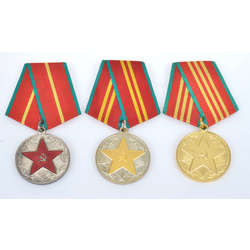 3 USSR awards for 10, 15, 20 years of impeccable service