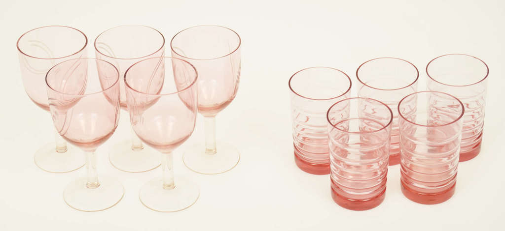 Стеклянные стаканы 5 + 5 шт.