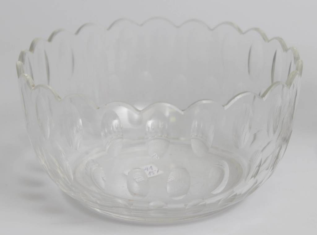 Two glass serving / confectionery dishes
