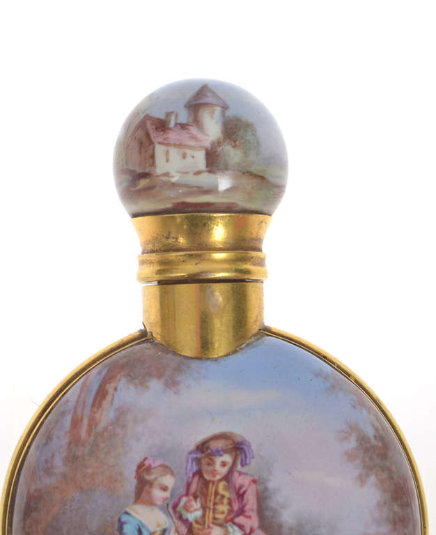 Gold perfume bottle