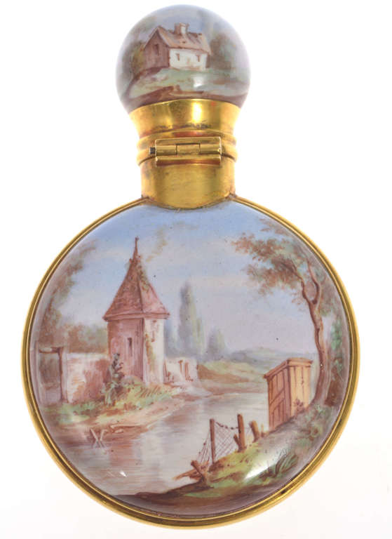 Gold perfume bottle
