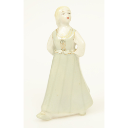 Porcelain figurine Folk Girl (little folk girl)