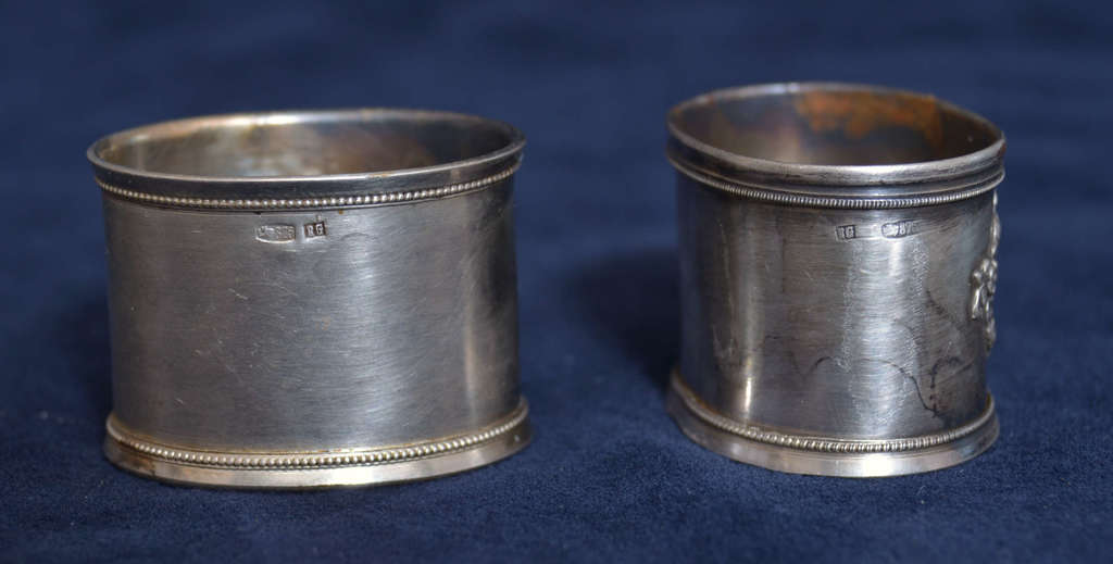 Silver napkin holders (2 pcs.)