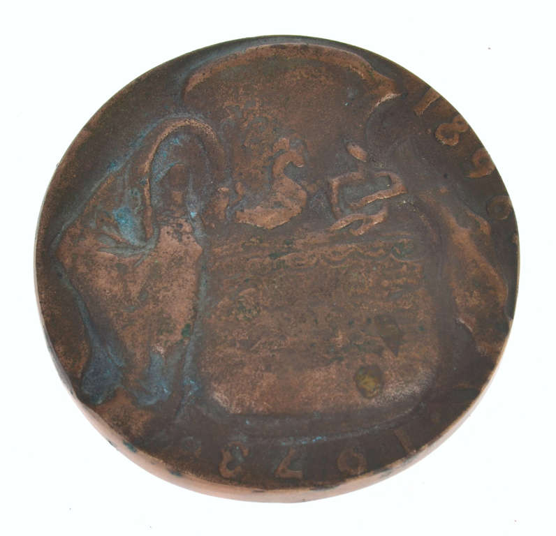 Bronze table medal 