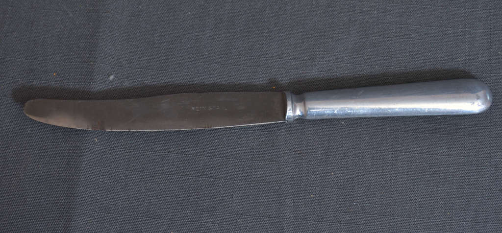 Metal knife with swastika